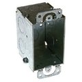 Racoorporated Electrical Box, 12.5 cu in, Switch Box, 1 Gang, Steel, Rectangular 8500